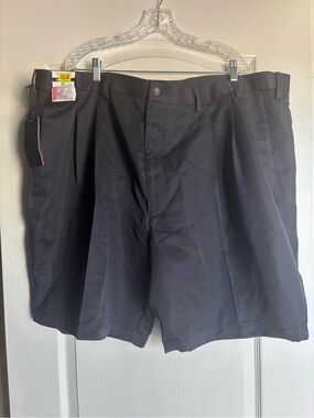 Roundtree & Yorke Front Pleat Dark Blue Big men Shorts Size 52 NEW